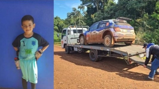 Se desprendió el neumático de un auto en el rally, rodó a una casa lindera y golpeó a un nene que murió