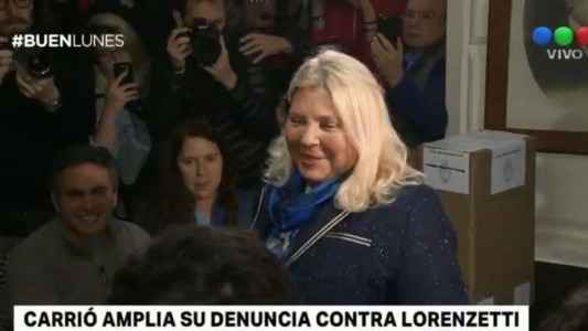 Carrió amplía su denuncia: acusa a Lorenzetti de espionaje