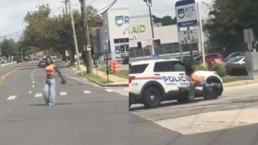 Estados Unidos: se apuntó con un arma en la cabeza y fue atropellada y detenida por la Policía