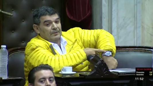 El show del diputado Olmedo en la frustrada sesión de Diputados para tratar las tarifas