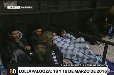 Lollapalooza: los fans pernoctaron en Plaza Italia para conseguir entradas