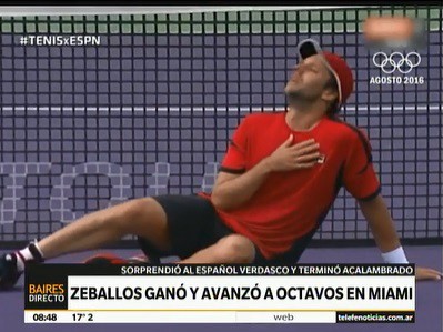 Zeballos y una victoria épica ante Verdasco