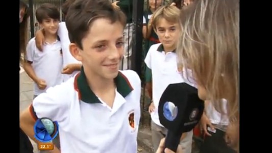 Loco por Messi: la emoción de Facu tuvo premio