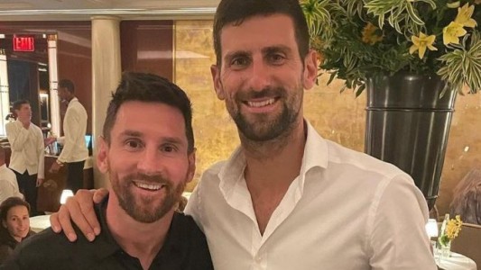 Djokovic elogió a Messi tras su encuentro: "Es un fenómeno, tiene mentalidad de campeón"
