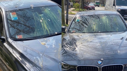 El auto de Aníbal Lotocki fue atacado a huevazos