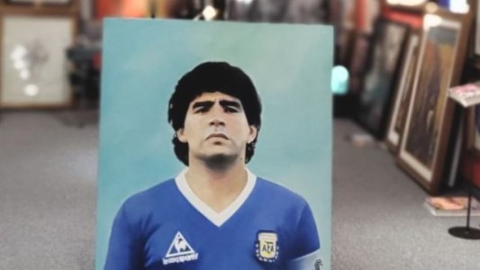 "Diego Eterno": el fútbol se mete por primera vez en una galería de arte, con Maradona como protagonista