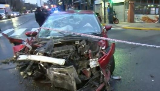 Siete heridos en un choque múltiple en el barrio porteño de Balvanera