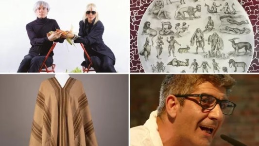 Un poncho y obras de Marta Minujín y Adriana Bustos, entre el arte argentino que fue al G20