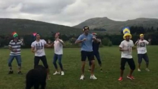 Del Potro y sus amigos bailan "picky picky"