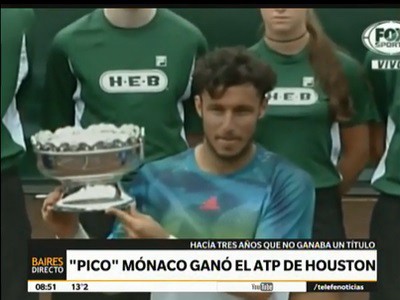 Mónaco ganó en Houston en un buen día para el tenis argentino