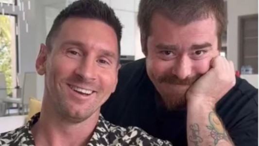 El video del beso de Migue Granados a Messi