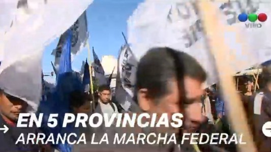 Arranca la "Marcha Federal" en 5 provincias