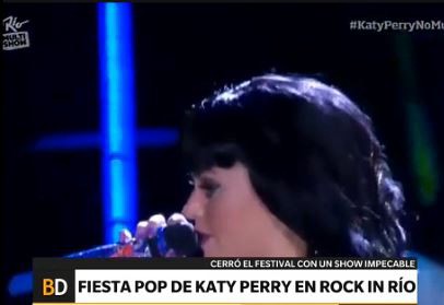 Fiesta pop de Katy Perry en Rock in Río