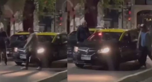 Pelea de taxistas en Palermo: le sacaron la licencia al chofer que atropelló al motociclista