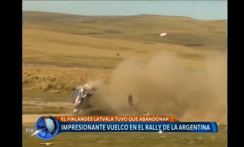 Impresionante vuelco en el Rally de la Argentina