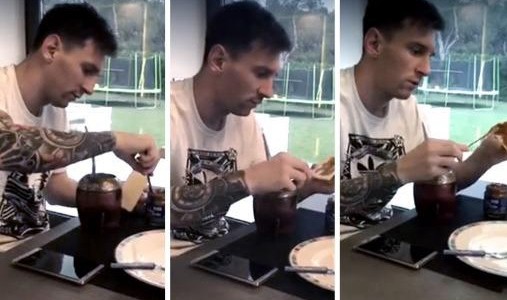 #EsViral El desayuno argentinísimo de Lionel Messi