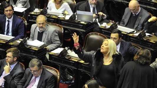Video: así se retiraba Carrió enojada de Diputados tras la media sanción de la ley de aborto