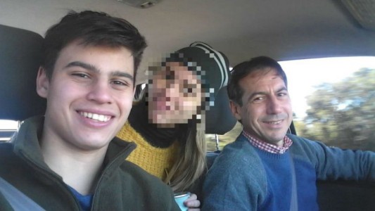 Tristeza luego de los festejos: la última foto de Naidenoff con su hijo