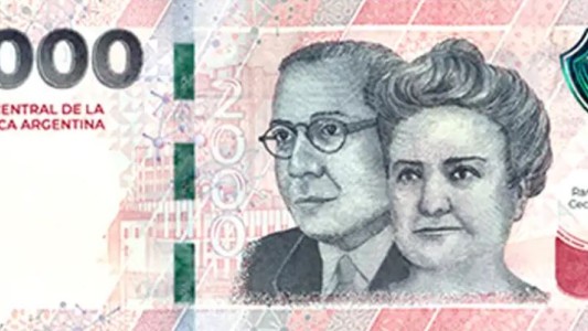 El Banco Central lanzó un nuevo billete de $2.000 con más medidas de seguridad