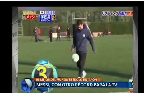 Messi, con otro récord para la TV