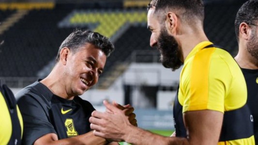 Gallardo dirigió el primer entrenamiento del Al-Ittihad: encuentro con Benzema