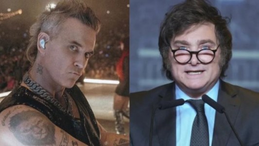 Robbie Williams habló sobre Javier Milei durante un show en Australia