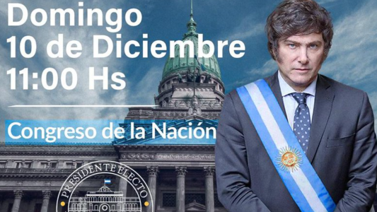 "Traé tu bandera argentina": Milei convocó a la ciudadanía a la asunción presidencial