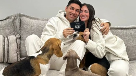 Gonzalo Montiel anunció que será papá junto a su pareja Karina Nacucchio