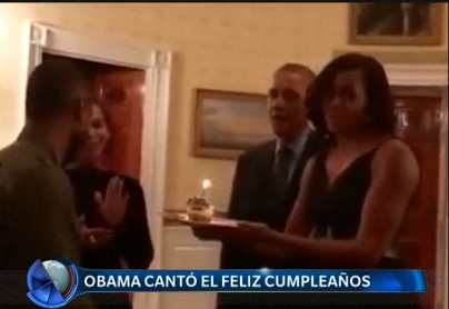 Video: Obama le cantó el feliz cumpleaños a Usher