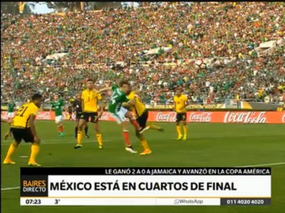 Copa América: México derrotó a Jamaica y está en cuartos de final