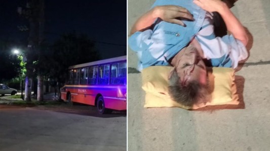 Arrojaron a un chofer al asfalto, le robaron el coelctivo y chocaron contra un árbol cuando escapaban