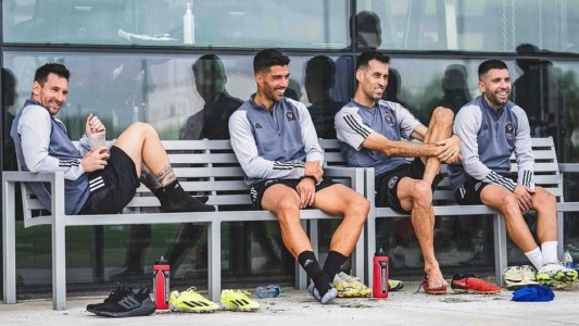 Lionel Messi y Luis Suárez se reencontraron en el entrenamiento del Inter Miami