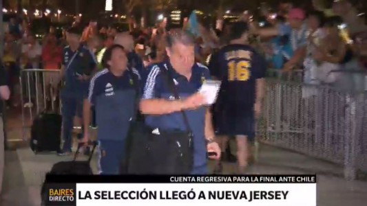 La selección llegó a Nueva Jersey
