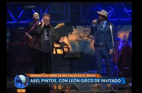 Abel Pintos, con León Gieco de invitado