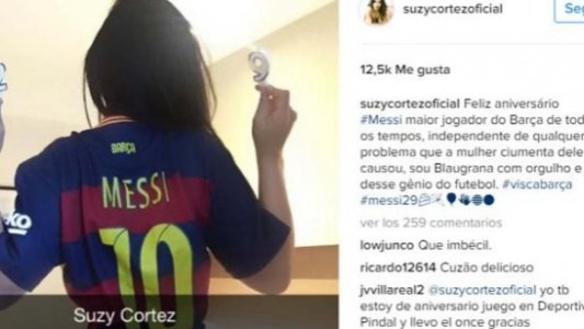 El regalo de Miss Bum Bum para Messi en su cumpleaños y la crítica a Antonella