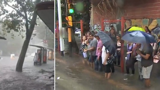 Diluvio tras la ola de calor: inundaciones y subtes interrumpidos