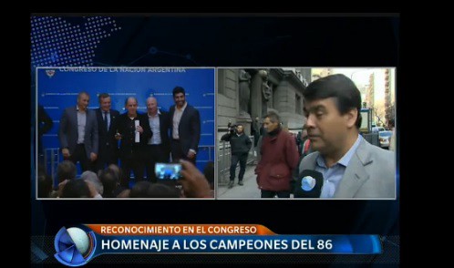 El homenaje a los campeones del mundo de 1986