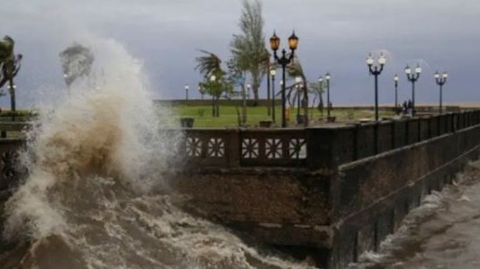 Alertan por crecidas del Río de la Plata de hasta 3,10 metros