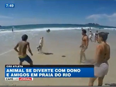 #EsViral En Brasil hasta el más perro juega bien al fútbol