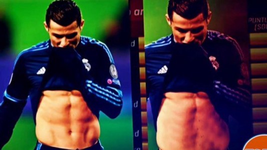 Acusan a la TV catalana de usar photoshop para "sacarle abdominales a Cristiano Ronaldo