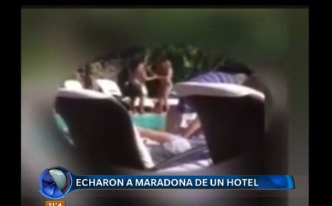 Echaron a Maradona de un hotel