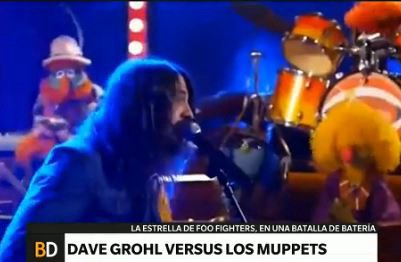Dave Grohl y "Los Muppets" interpretaron un clásico de Foo Fighters