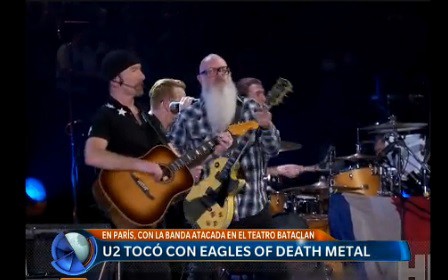 U2 tocó con Eagles of Death Metal