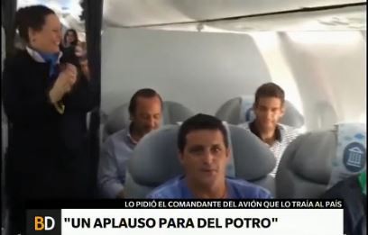 "Un aplauso para Del Potro"