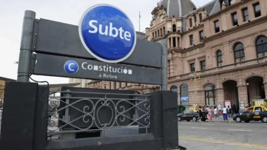 Paro sorpresivo en la Línea C del subte por agresión a un guardia