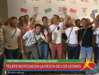 La intimidad del festejo de Los Leones