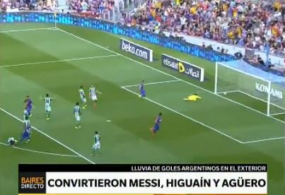 Convirtieron Messi, Higuaín y Agüero