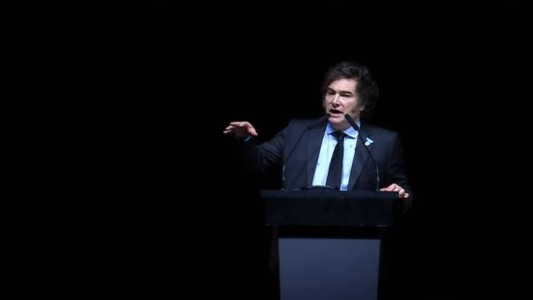 Todo listo en el Luna Park para el acto de Javier Milei