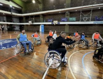Sergio Goycochea entrenó junto a niños y niñas con discapacidad de CILSA
