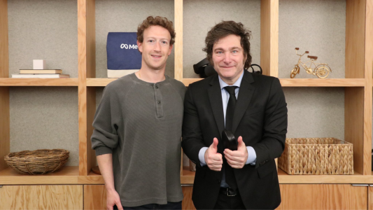 En medio de la gira en busca de inversiones, Javier Milei se reunió con Mark Zuckerberg